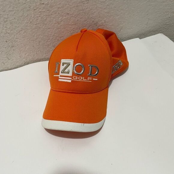 IZOD Golf Hat orange white one size - Picture 1 of 3